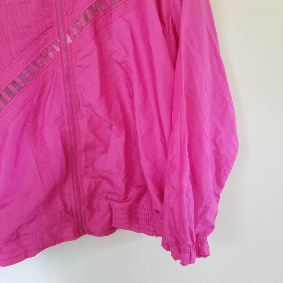 Vintage 2 Piece Pink Tracksuit Set From 90s Mixed Texture Panels Size 3x - Picture 3 of 9